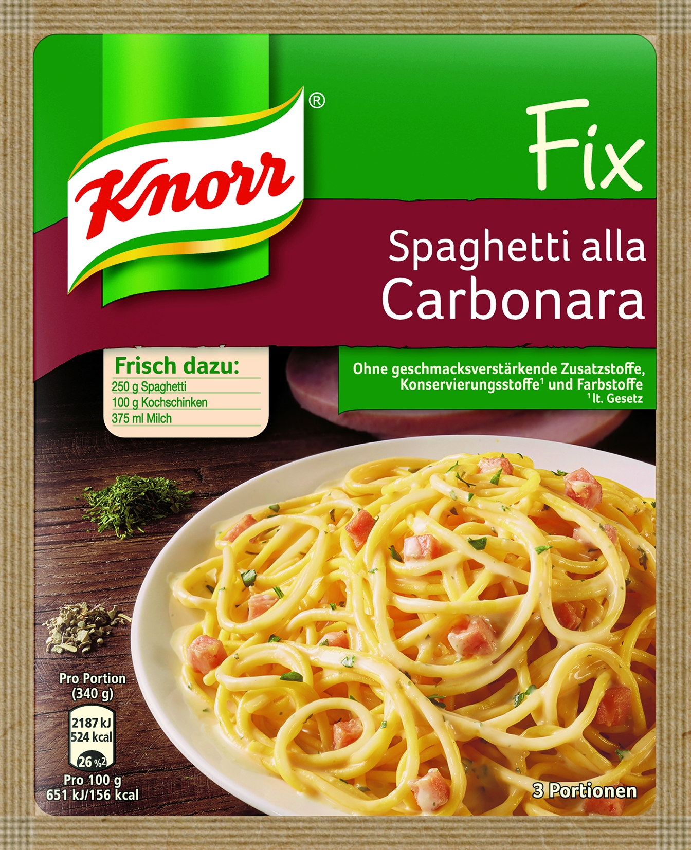 Fix fuer Spaghetti ala Cabonara   