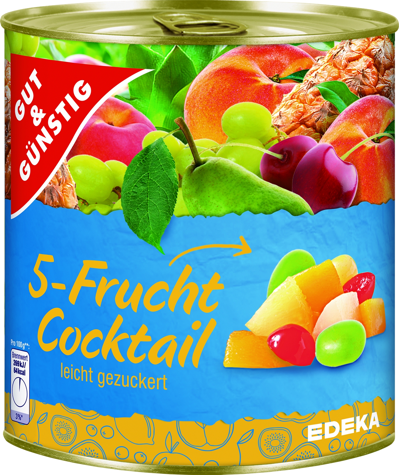 5-Fruchtcocktail leicht gezuckert