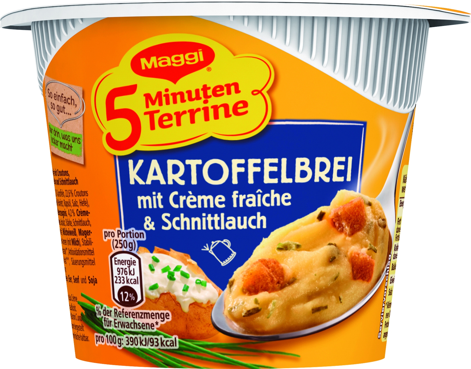 5 Minuten Brei mit Creme fraiche